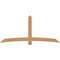 Ekena Millwork Bellingham Timber Gable Bracket, Western Red Cedar, 96"W x 44"H x 3 1/2"D x 5 1/2"F, 11/12 Pitch GBW096X44X0406BEL00SWR - alternate 1